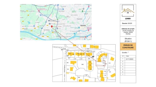 plan de situation du terrain