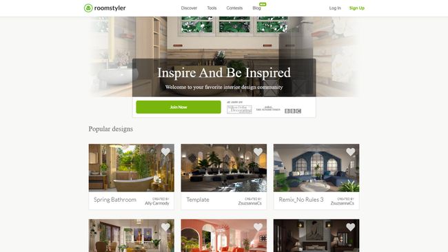 Home page Roomstyler