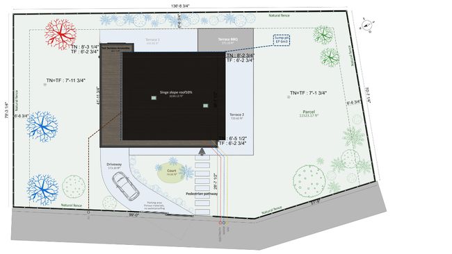 Site plan example by Cedreo
