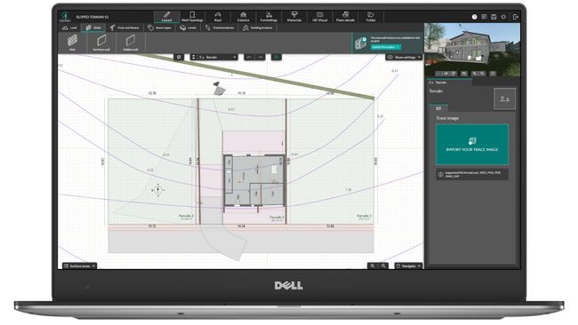 UI Cedreo terrain modeling