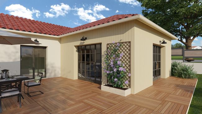 Rendu 3D extension ossature bois