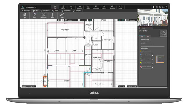 Screenshot Cedreo software