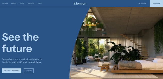 Home page Lumion