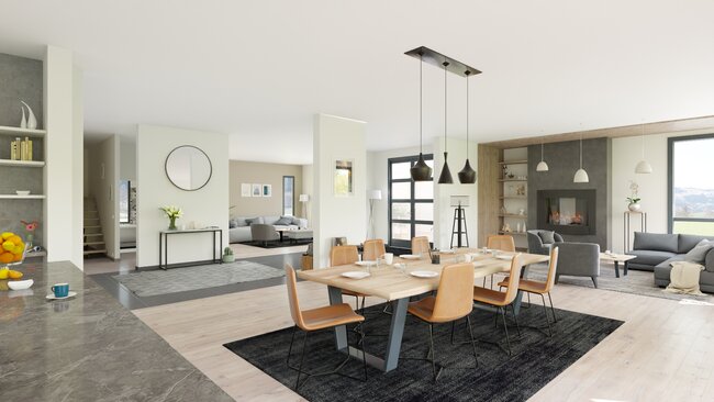 3D render livingroom