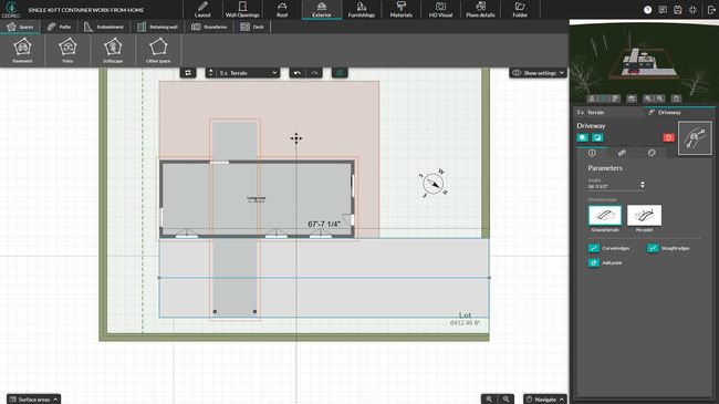 UI Cedreo exterior step