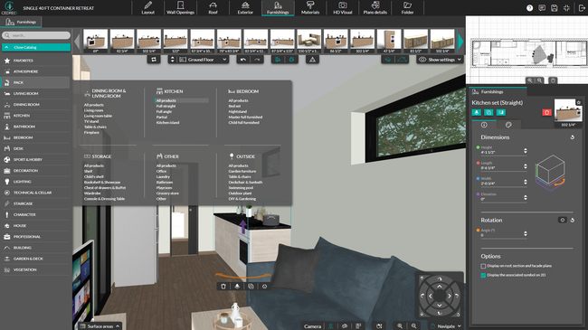 UI Cedreo Furnishing step