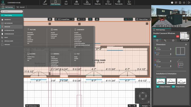 UI Cedreo add openings