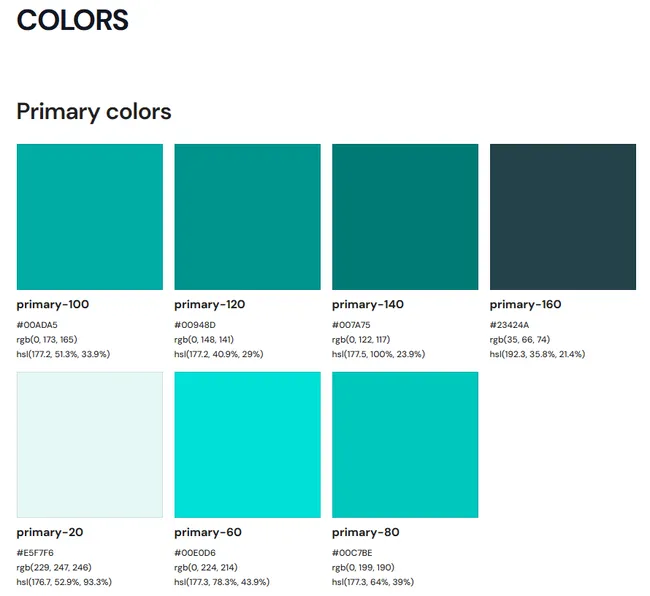 Cedreo brand identity colors