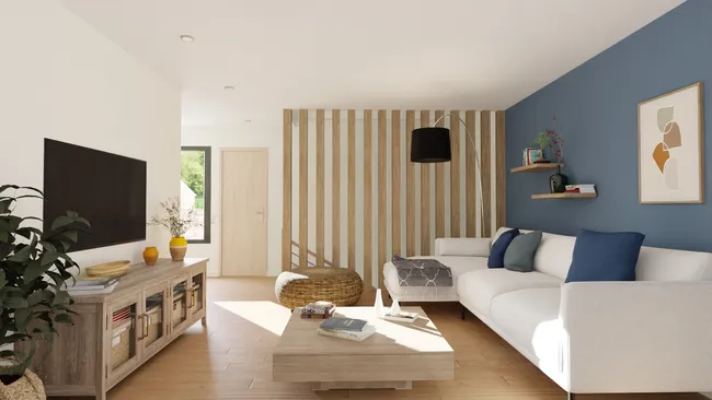 3D render of a livingroom designed with Cedreo