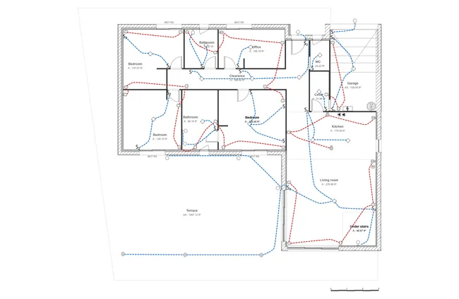 Electrical plan by Cedreo example 5