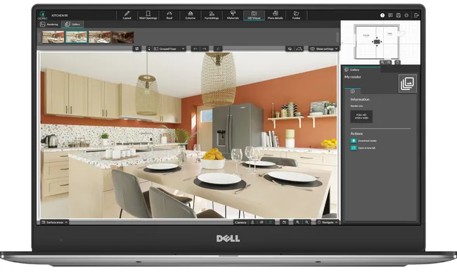 screenshot cedreo software for kitchen addition