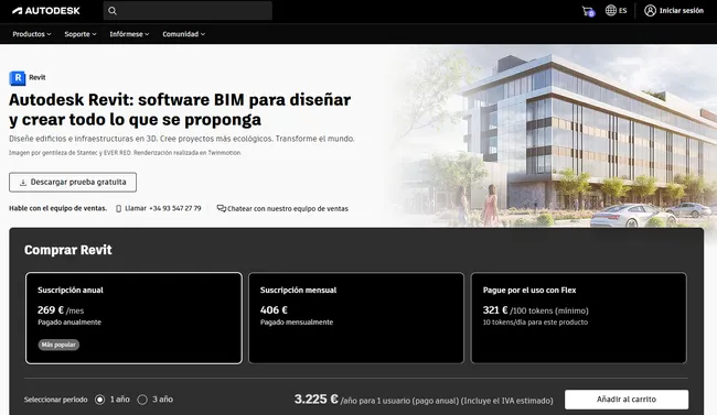screenshot home page Revit