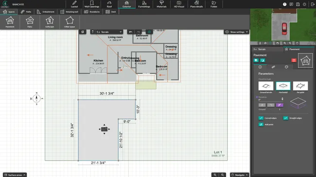 UI shot Cedreo - Exterior step