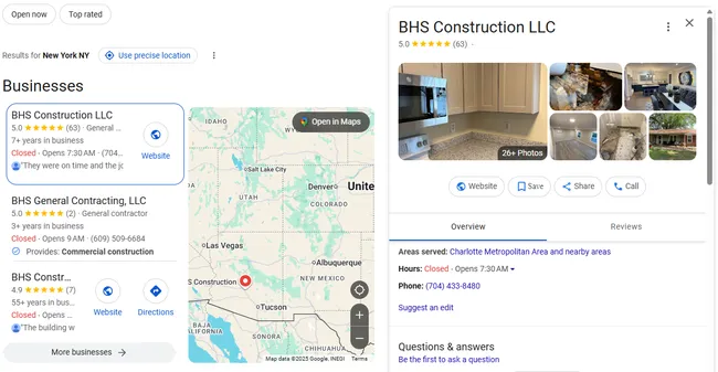 google business example