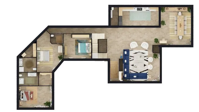 Plan 3D par Caroline Auger réalisé avec Cedreo