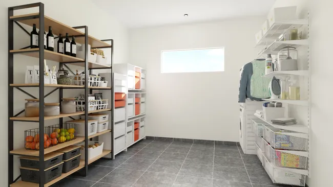 3D render of a storage room by Cedreo