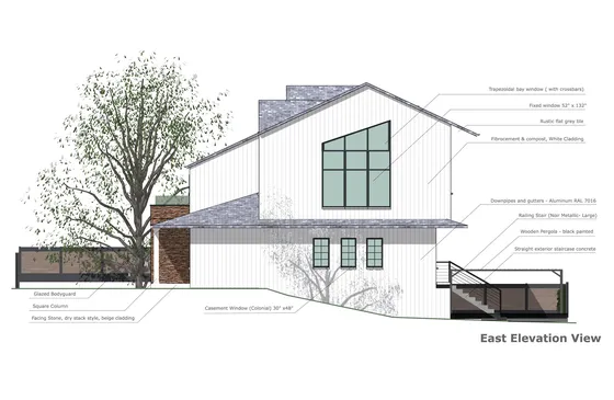 Elevation view generated with Cedreo